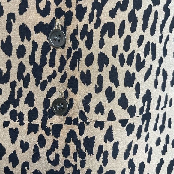 Frame Silk Animal Print Blouse - Picture 9 of 9
